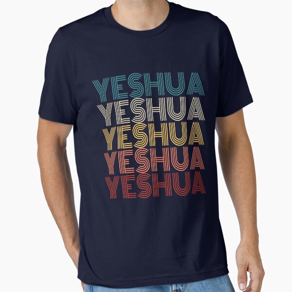 Item preview, Yeshua Jesus in Hebrew Christian Faith Peace Retro Yeshua Gear designed and sold by DynamicDesign.