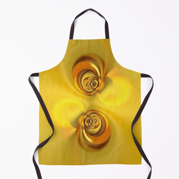 Item preview, Golden Lady Ear Chimes - gold yellow orange abstract spiral rings designed and sold by JaycraveDesigns.