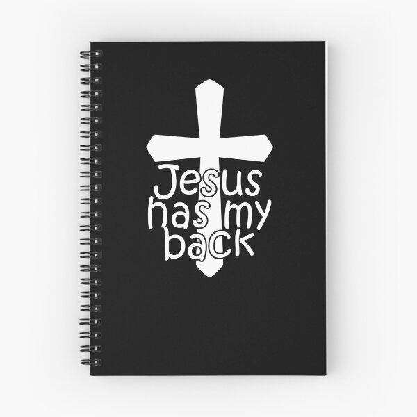 Item preview, Jesus Has My Back Cross Christian Faith Believer Jesus Gear designed and sold by DynamicDesign.