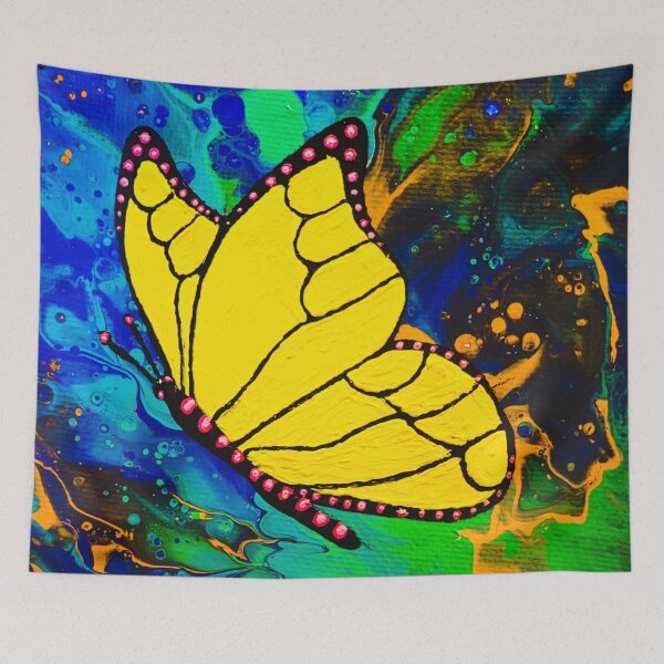 Item preview, Yellow butterfly designed and sold by KatsColorfulArt.