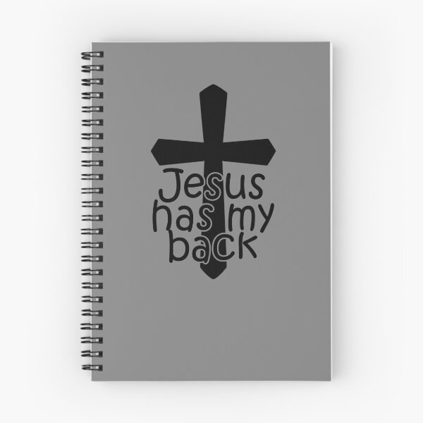 Item preview, Jesus Has My Back Cross Christian Faith Believer Jesus Gear designed and sold by DynamicDesign.