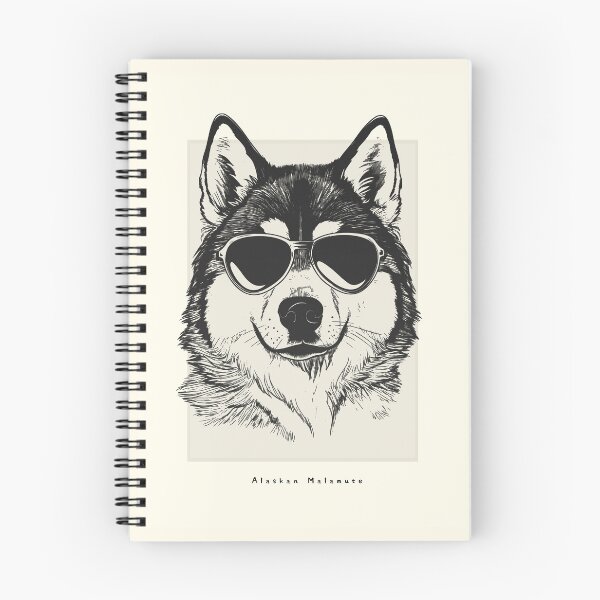 Aperçu de l'œuvre Alaskan Malamute Digital Sketch Drawing Illustration créée et vendue par rafaeltto.