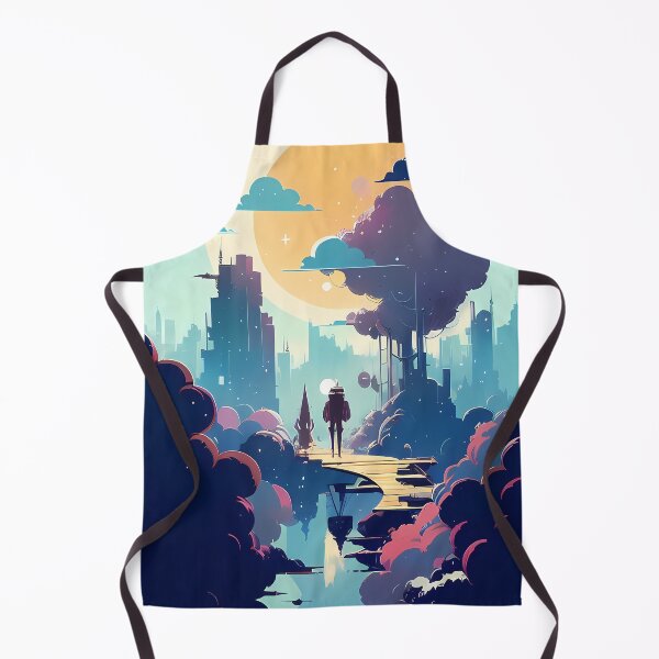 Item preview, The Arrival - Two Spaceships Touch Down on a Plankway in the Sky designed and sold by GalihDA.
