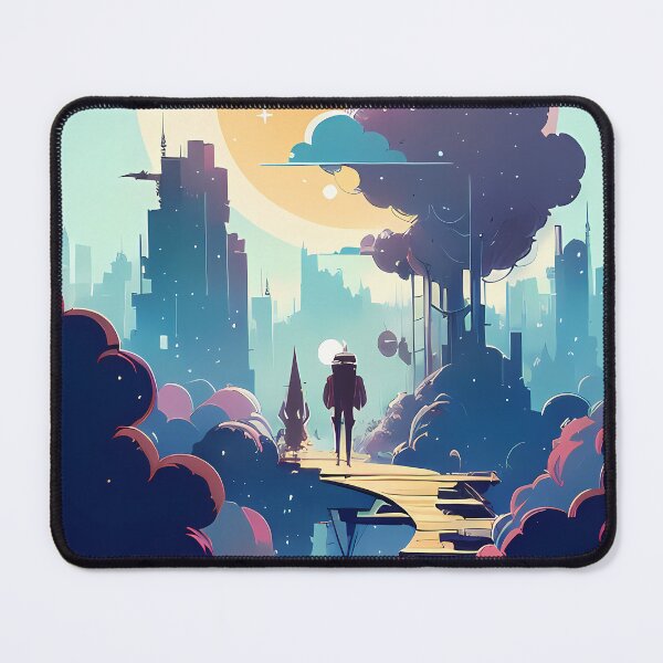 Item preview, The Arrival - Two Spaceships Touch Down on a Plankway in the Sky designed and sold by GalihDA.