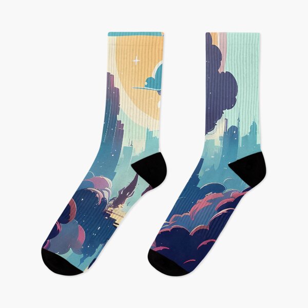 Item preview, The Arrival - Two Spaceships Touch Down on a Plankway in the Sky designed and sold by GalihDA.