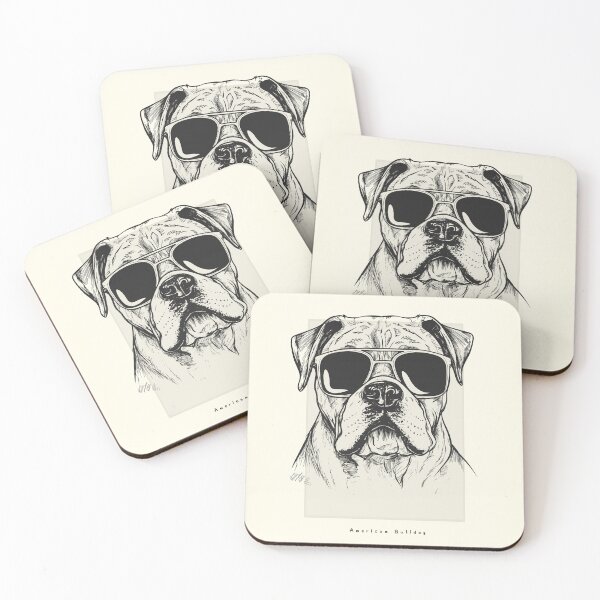 Item preview, American Bulldog Digital Sketch Drawing Illustration designed and sold by rafaeltto.