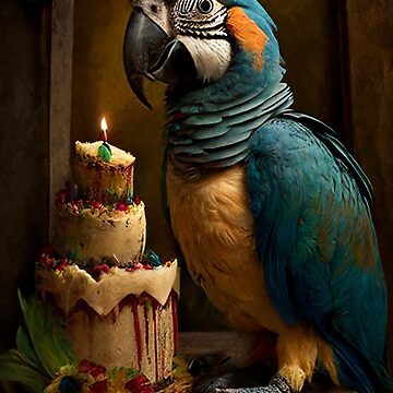 Colorful Parrot Smile Wing Outstretched Edible Cake Topper Image ABPID – A  Birthday Place