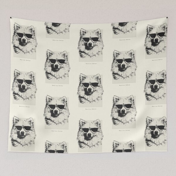Item preview, American Eskimo Digital Sketch Drawing Illustration designed and sold by rafaeltto.