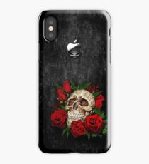 Red Rose Sugar skull iPhone Case