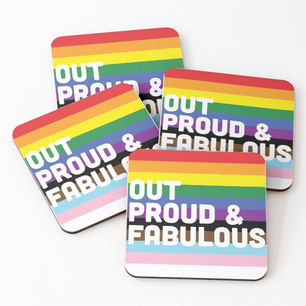 Item preview, Out, proud & fabulous | Progress flag colors designed and sold by Mattk270.