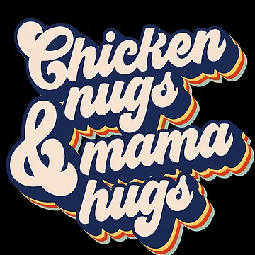 Vorschaubild zum Design Chicken Nugs And Mama Hugs Retro Chicken Nuggets Gear von DynamicDesign