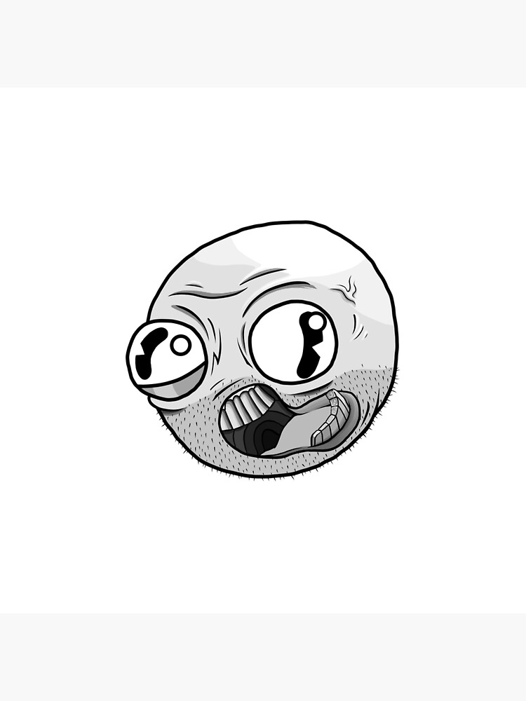 Rage Face meme Sticker for Sale by Aiden93