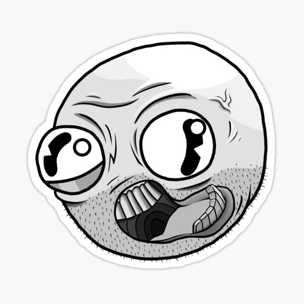 Troll Face Sus Sticker - Troll face sus - Discover & Share GIFs