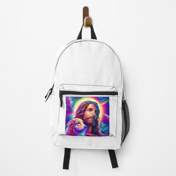 Item preview, JESUS WITH A LITTLE OBE IN THE MULTICOLORED SKY designed and sold by AlmaBrillante.