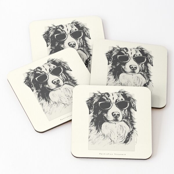Artikelvorschau, Australian Shepherd Digital Sketch Drawing Illustration entworfen und verkauft von rafaeltto.