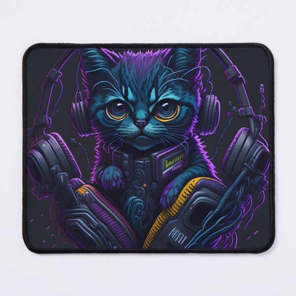 Item preview, Cyber Punk Cat designed and sold by PrintsCreativ.