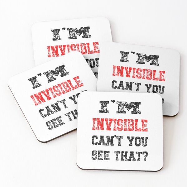 Item preview, I’m invisible. Can’t you see that? Distress font design designed and sold by TJHstudio.