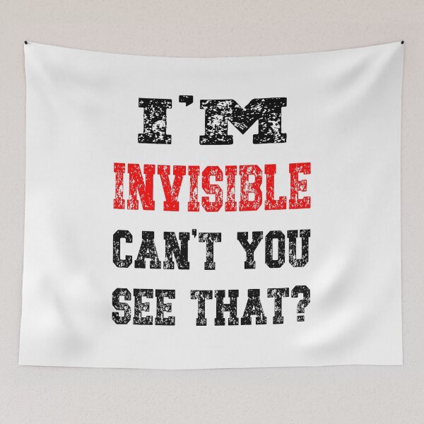 Item preview, I’m invisible. Can’t you see that? Distress font design designed and sold by TJHstudio.