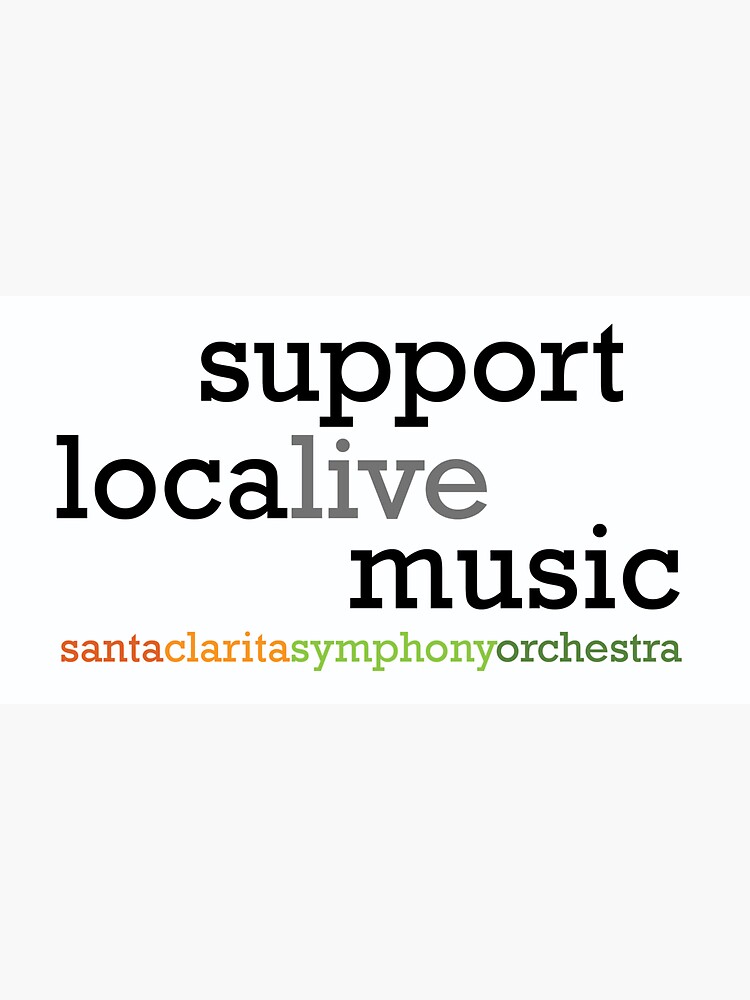 Thumbnail 3 of 3, Sticker, Support locaLIVE music - sticker version - SCSO designed and sold by scsorchestra.