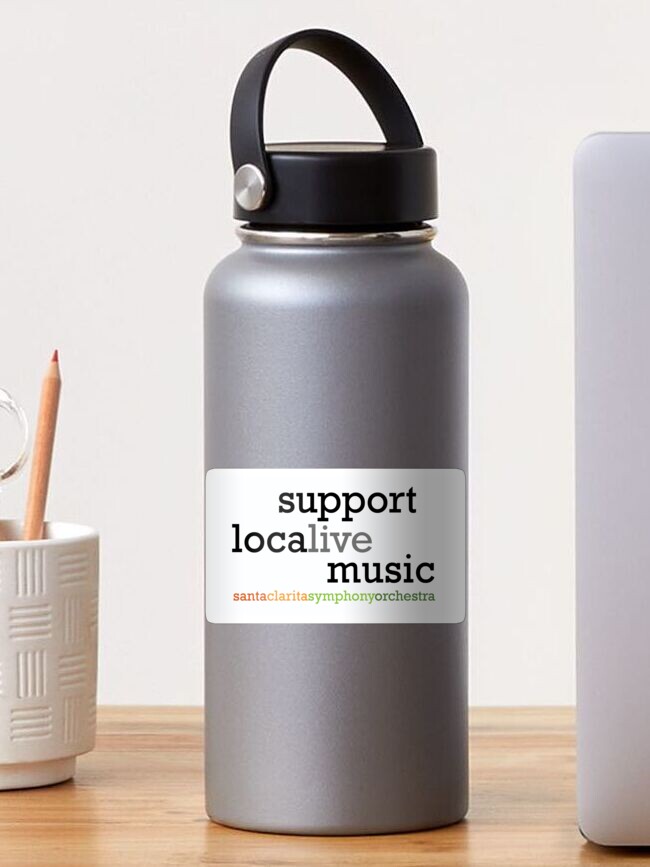 Thumbnail 1 of 3, Sticker, Support locaLIVE music - sticker version - SCSO designed and sold by scsorchestra.