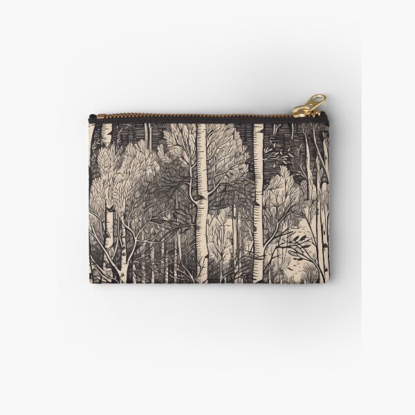 Item preview, Woodcut Birch Tree Forest designed and sold by Brush-Blueprint.