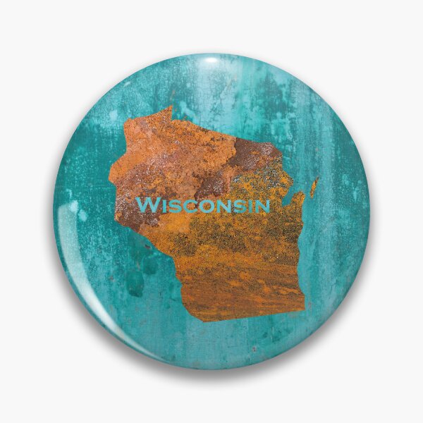 Item preview, Wisconsin Rust on Teal designed and sold by Elisabeth Lucas.