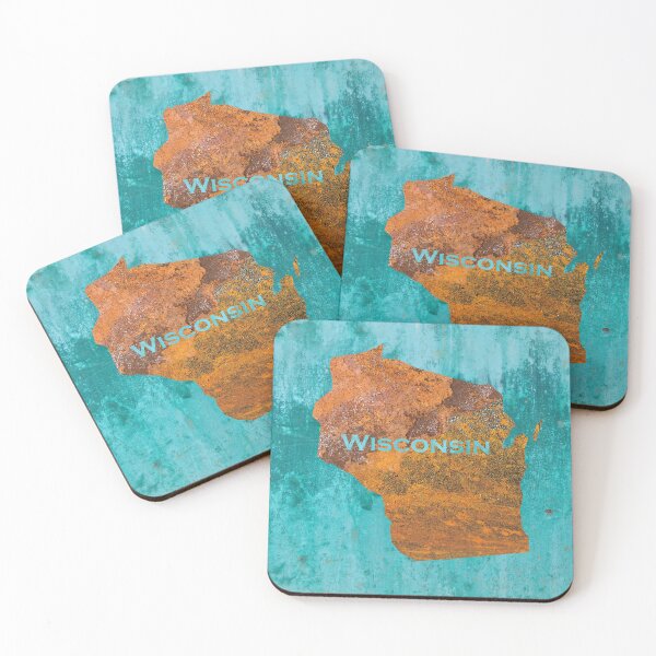 Item preview, Wisconsin Rust on Teal designed and sold by Elisabeth Lucas.