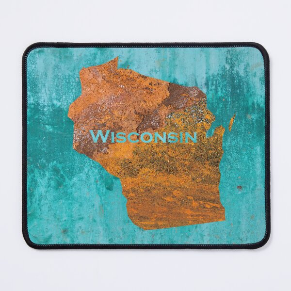 Item preview, Wisconsin Rust on Teal designed and sold by Elisabeth Lucas.
