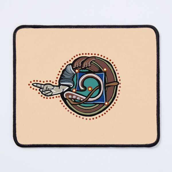 Item preview, Letter O Manicule W 14C Maastricht Psalter parody  designed and sold by Donnahuntriss.