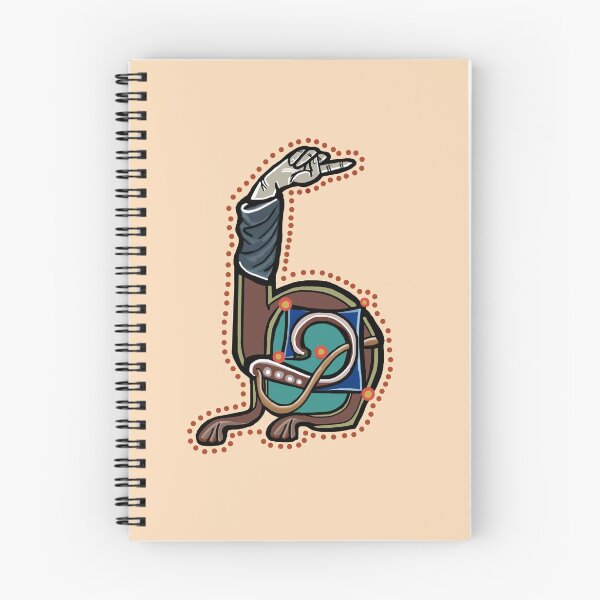 Item preview, Letter H Manicule RIGHT W 14C Maastricht Psalter parody designed and sold by Donnahuntriss.