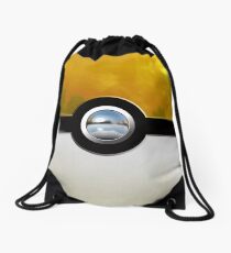 yellow pokeball Drawstring Bag