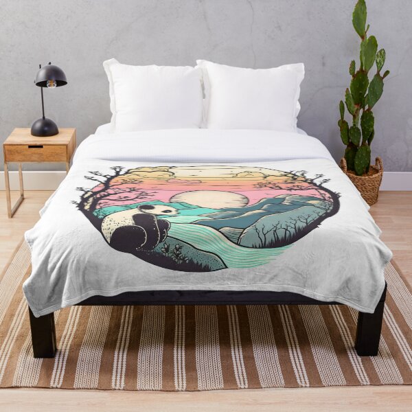 Item preview, Kawaii Panda Bear Sunset, Vibrant colors, Stylized artwork  designed and sold by ihartDesigns.