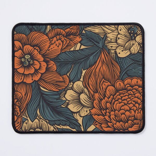 Item preview, Woodcut Flowers designed and sold by Brush-Blueprint.