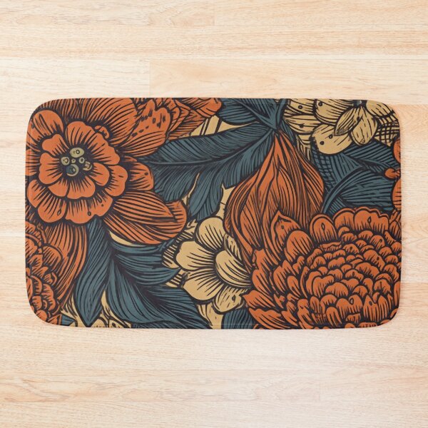 Item preview, Woodcut Flowers designed and sold by Brush-Blueprint.