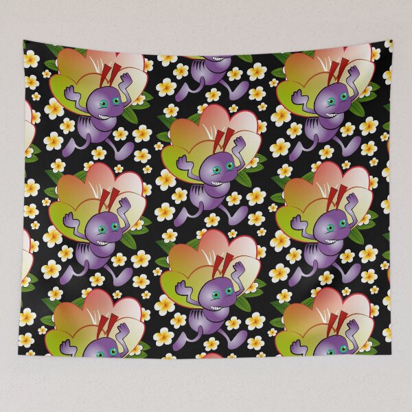 Item preview, Purple worker ant with spring flowers designed and sold by WorkerAnts.