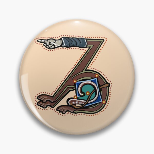 Item preview, Letter Z Manicule W 14C Maastricht Psalter parody  designed and sold by Donnahuntriss.