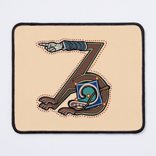 Item preview, Letter Z Manicule W 14C Maastricht Psalter parody  designed and sold by Donnahuntriss.