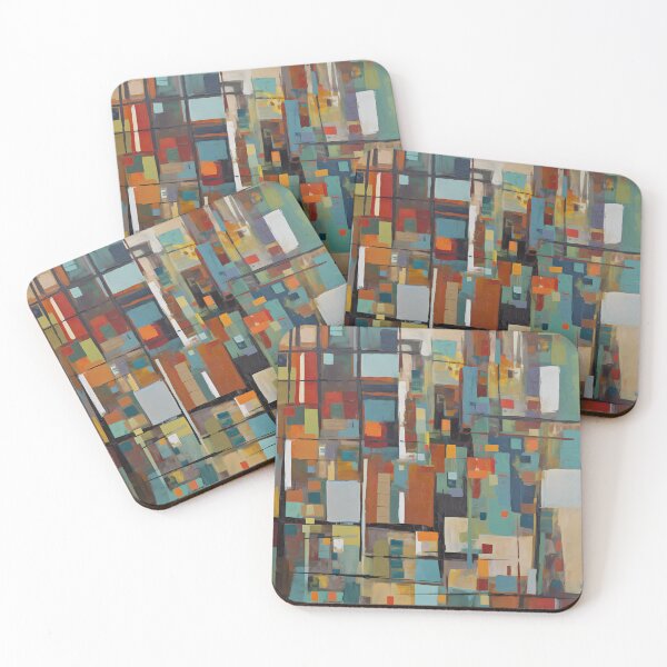 Item preview, Artistic texture impasto geometric abstract shape line decorative painting 10 designed and sold by UnaWu533.