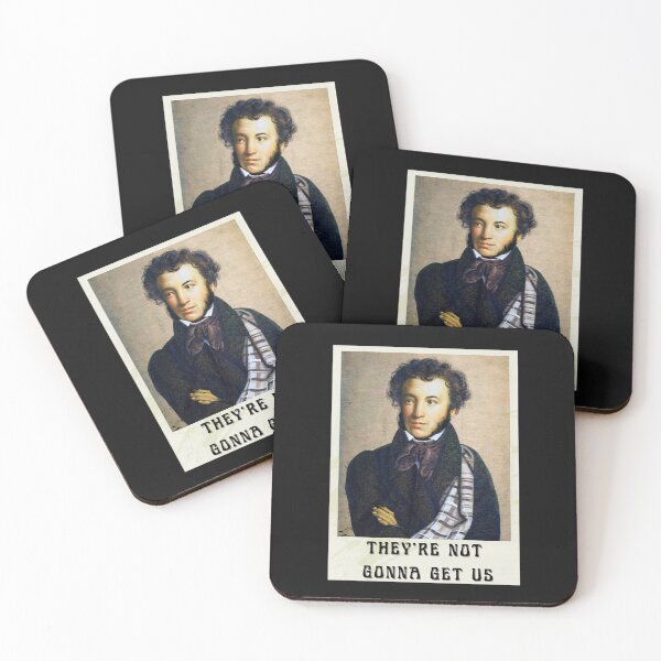 Item preview, They're NOT GONNA GET US! Patriotic Pro Russia Pushkin Portrait designed and sold by LGbubble.