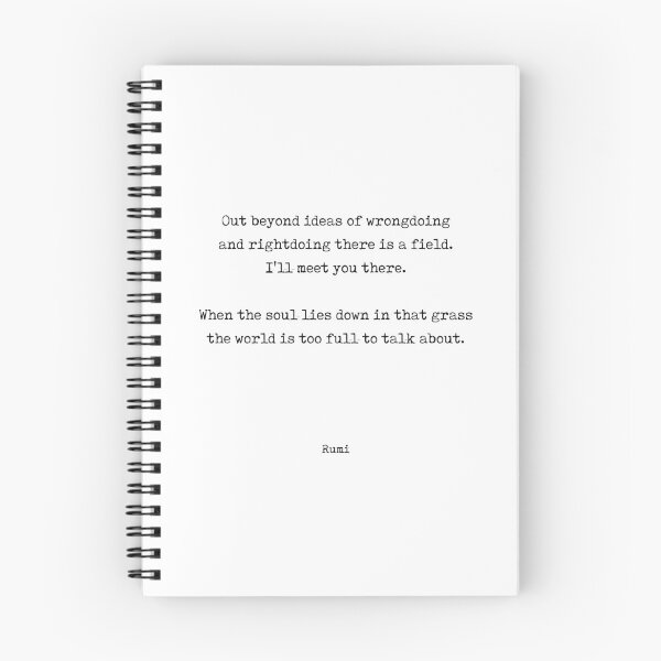 Item preview, Out beyond ideas of wrongdoing and rightdoing - Rumi Quote - Typewriter Print 1 designed and sold by Studio Grafiikka.
