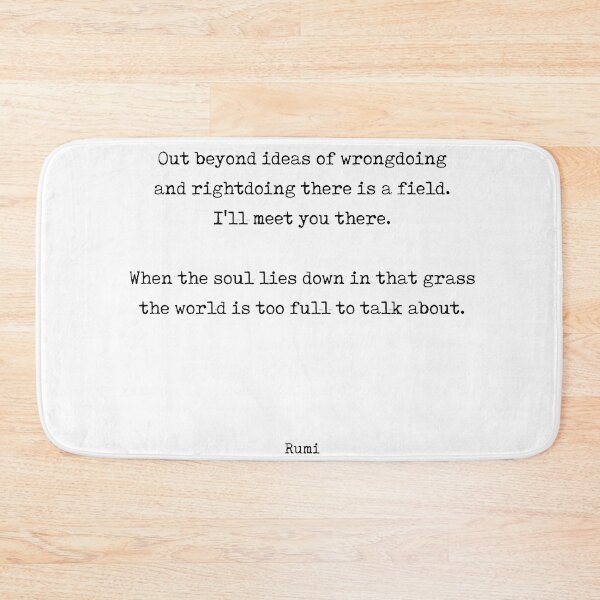 Item preview, Out beyond ideas of wrongdoing and rightdoing - Rumi Quote - Typewriter Print 1 designed and sold by Studio Grafiikka.