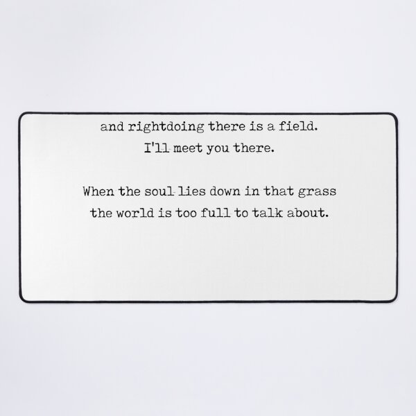 Item preview, Out beyond ideas of wrongdoing and rightdoing - Rumi Quote - Typewriter Print 1 designed and sold by Studio Grafiikka.
