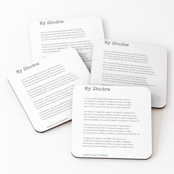 Item preview, My Shadow - Robert Louis Stevenson Poem - Literature - Typewriter Print 1 designed and sold by Studio Grafiikka.