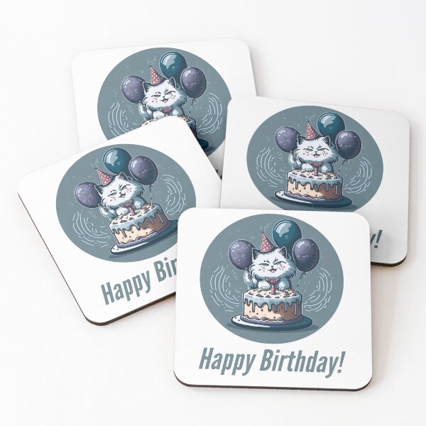 Item preview, Birthday Cat! designed and sold by ARTSY900.