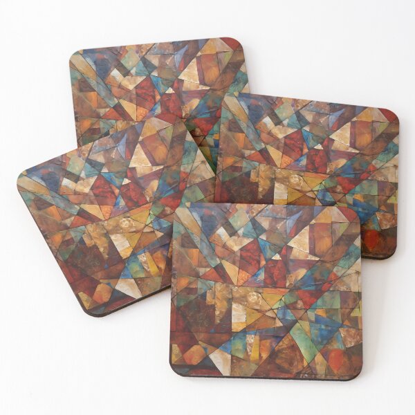 Item preview, Artistic texture impasto geometric abstract shape line decorative painting 19 designed and sold by UnaWu533.