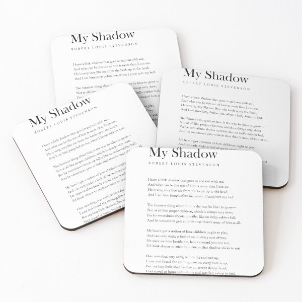 Item preview, My Shadow - Robert Louis Stevenson Poem - Literature - Typography Print 1 designed and sold by Studio Grafiikka.