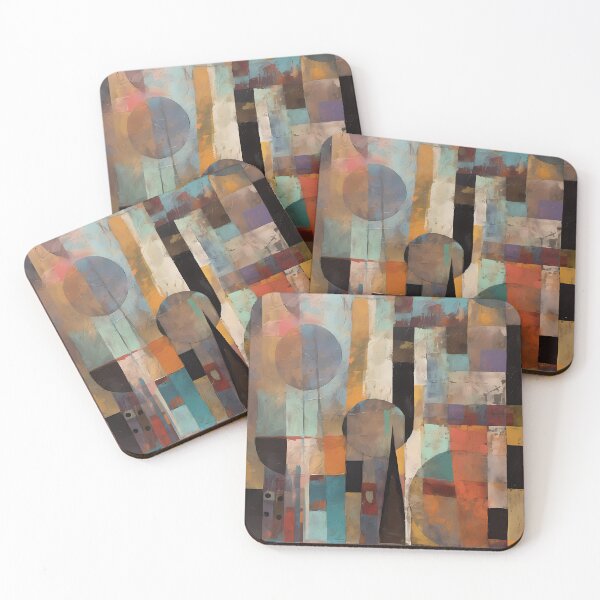 Item preview, Artistic texture impasto geometric abstract shape line decorative painting 20 designed and sold by UnaWu533.