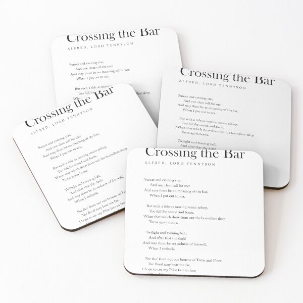 Item preview, Crossing The Bar - Alfred Lord Tennyson Poem - Literature - Typography 1 designed and sold by Studio Grafiikka.