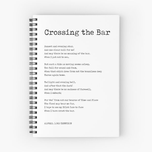 Item preview, Crossing The Bar - Alfred Lord Tennyson Poem - Literature - Typewriter Print 1 designed and sold by Studio Grafiikka.