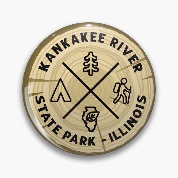 Item preview, Kankakee River State Park Illinois Log Slice designed and sold by VanyaKar.